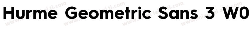 Hurme Geometric Sans 3 W05 SmBd字体转换